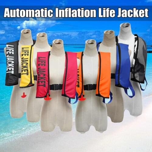 Adult Automatic Inflation Life Jacket Manual Inflatable 150N PFD Survival Vest Swimming lifevests automatic colete salva vidas
