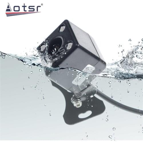 Aotsr Universal Car Backup Rear View Camera night version reverse Camera for Most of the car with 4 LED Car Back Reverse Camera