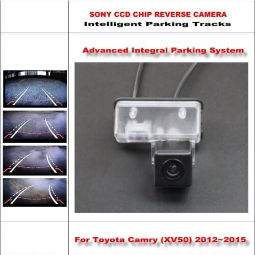Car Rear Camera For Toyota Camry (XV50) 2012-2015 Backup Reverse NTSC RCA AUX HD SONY Intelligent Parking Tracks CAM