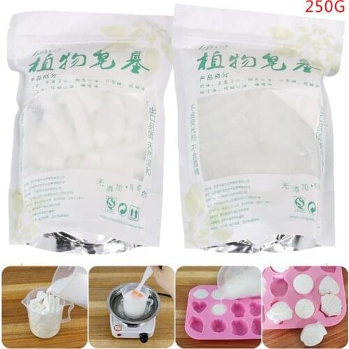 250 Grams White Transparent Soap Base DIY Handmade Soap Making Raw Material For DIY Essential Oil Soap Breast Milk Soap Making