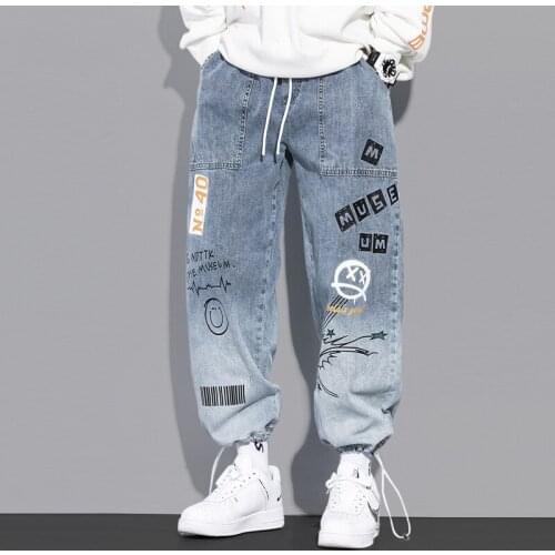 High Quality Fashion Mens Cargo Pants Hip Hop Trend Streetwear Jogging Pants Men Casual Elastic Waist Men Clothing Trousers
