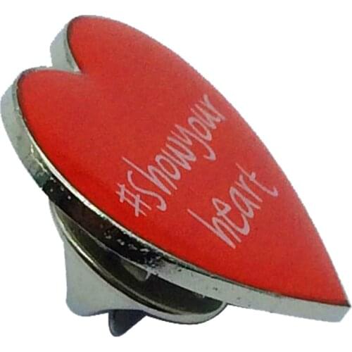 Custom Cheap Factory Red Heart LED Cute Badges Lapel Pin for Sale