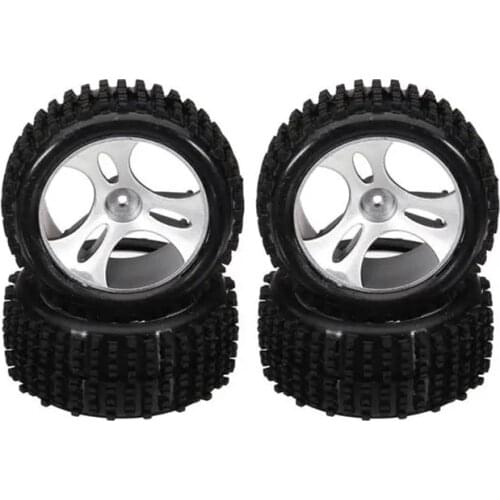 For Wltoys A959 A959-B A959-A 1/18 RC Car Spare Parts Accessories 4PCS Wheels Tires Tyre A959-01