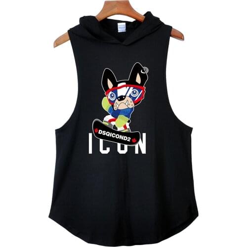 Dsqicond2 2021 SUMMER STYLE new man Tops, T-shirts / vests dsq2 black white red Tops