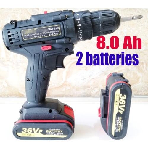50NM Electric Screwdriver 36V Cordless Drill Lithium Battery Rechargeable Power Cordless Screwdriver Screw