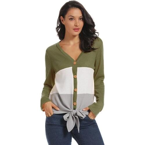 European Style Knit Cardigan V-neck Woman Coat Autumn Spring Woman Sweater Thin Woman Sweater