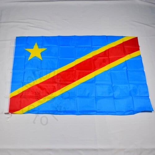 Dr Congo Democratic Republic of the Congo flag Banner 3x5 Foot 90*150cm Hanging National flag Home Decoration flag