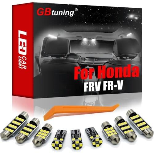 GBtuning Canbus LED Interior Light Kit 10PCS For Honda FRV FR-V BE (2004 2005+) Car Indoor Trunk Glove box Bulb Lamp Accessories