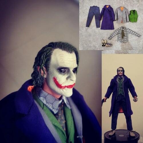 1/6 Scale Purple Coat Male Joker Clothes Accessory CPC02 Fit 12'' Male HT Figure Body Toys
