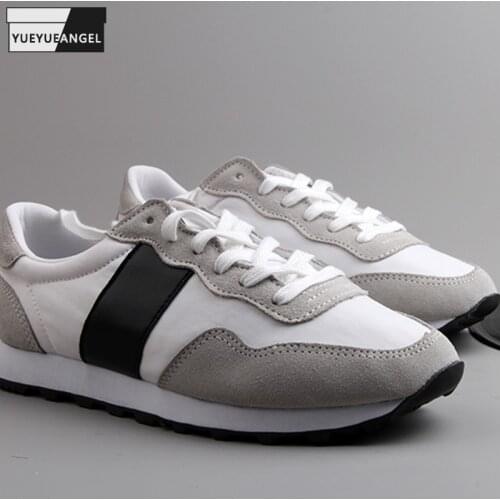 Retro Sneaker Mens Trainers Brand Designer Shoes Fashion Patchwork Cow Suede Casual Sneakers Men Lace Up Breathable Active Shoes