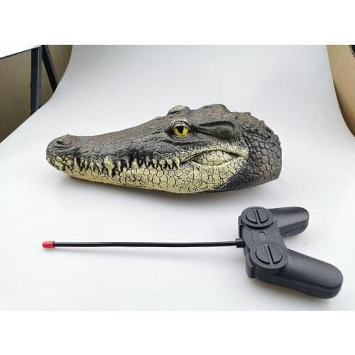 New 2.4GHz Simulation Remote Control RC Crocodile Head Joke Prank Maker Fun Novelty Waterproof Fake Toy Halloween Decoration