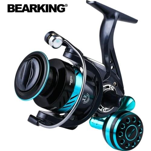 BEARKING DKPro series Fishing Reel Max Drag 10kg 5.2:1 Gear Ratio Metal Spool Spinning Reel Saltwater Reel CNC Rocker