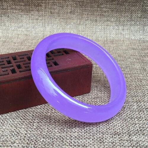 Certified (Grade A) Lavender Jadeite Jade Bracelet Bangle 56mm-62mm