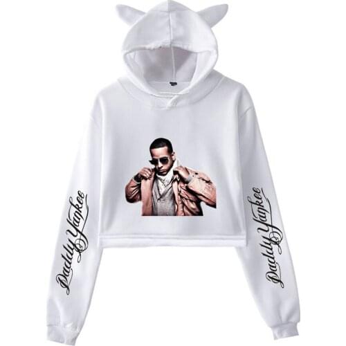 Singer Daddy Yankee Sweatshirt Raymond Luis Ayala Rodríguez Cat ears Top Women Hoodies Sexy Women Clothes