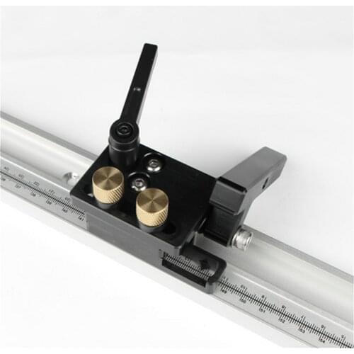 Aluminum Alloy T-Tracks with Scale and Miter Track Stop and T- Slot Miter Bar Track Router Table Saw Woodworking Workbench DIY