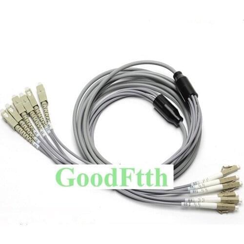 Armoured armored Patch Cord Jumper SC-LC LC-SC Multimode 62.5/125 OM1 6 Cores GoodFtth 100-500m