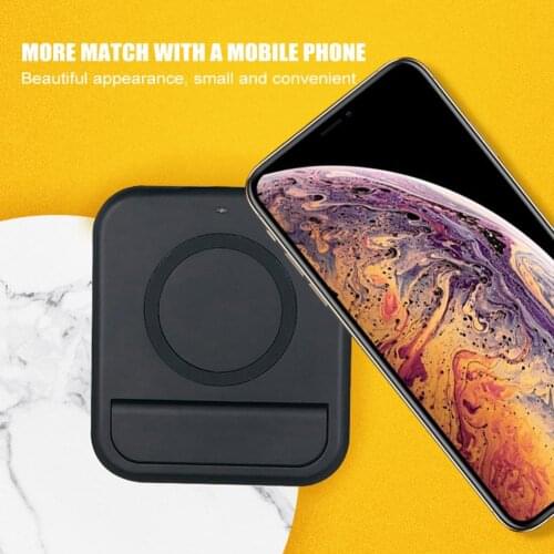 High Quality QI Standard Wireless Charger Dual Intelligent Charging Pad Fast Foldable Wireless Charging Adapter
