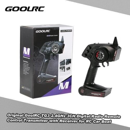 High Quality GoolRC TG3 2.4GHz 3CH Digital Radio Remote Control Transmitter with Receiver for RC Car or Boat-in Parts