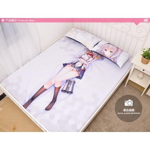 Japanese Anime Cartoon Collection Milk Silk Mattress Cover Fitted Sheet Fitted cover bedspread counterpane bedding No.C003