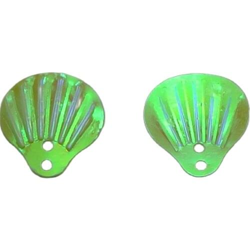 1000 Green Shell loose sequins Paillettes Top Hole sewing Wedding craft