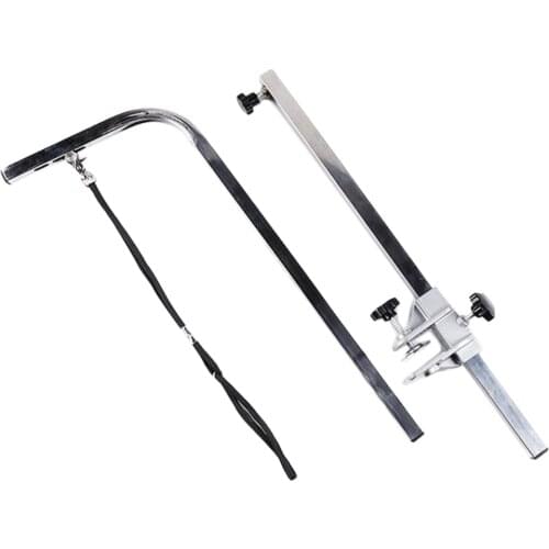 120cm Pet Dog Grooming Arm Support Telescopic Grooming Table Bracket w/ Sling Suspender Table Hanger for Dog Bath Pet Supplies