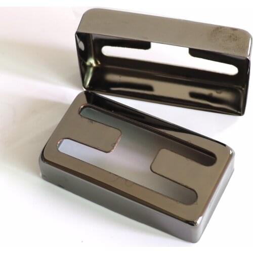2pcs nickel Black color H hole Nickel silver humbucker guitar pickup cover for LP guitar pickup kits