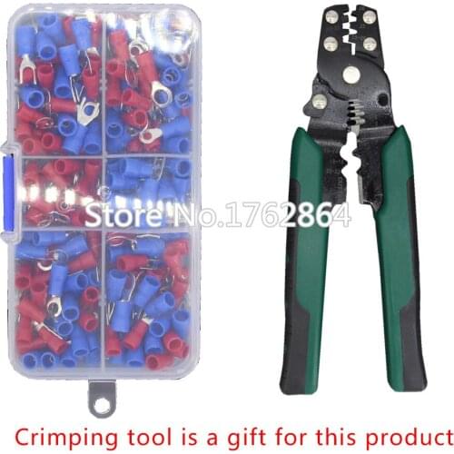 200PCS cold-pressed terminal pre-insulated terminals SVRV combination set line nose wire connector