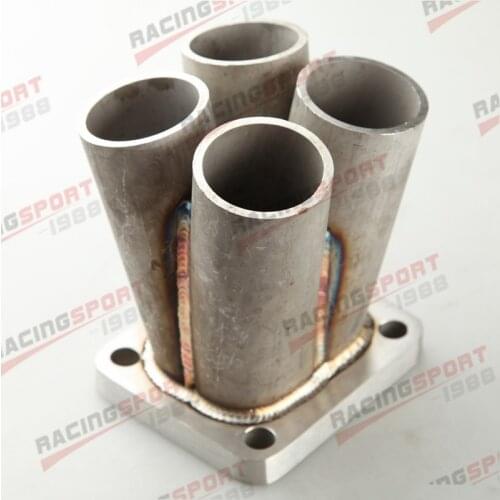 Stainless Steel 4-1 4 Cylinder Manifold Header Merge Collector T4 Flange