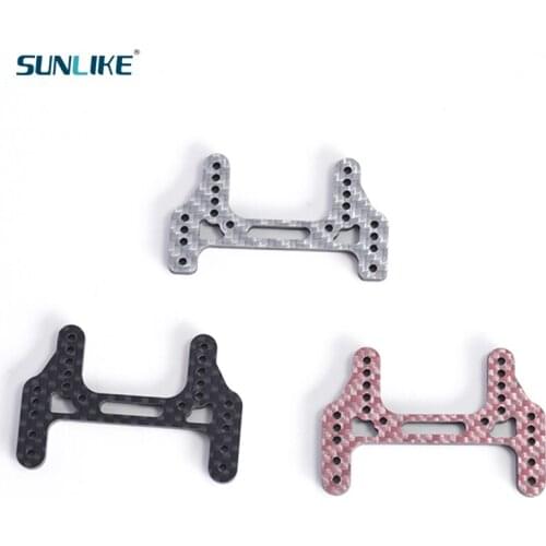 4 Pieces Of 94848 3.0mm Thick Carbon Fiber Rear Multi-Roller Fixing Plate Suitable For Tamiya Mini 4WD Racing Model