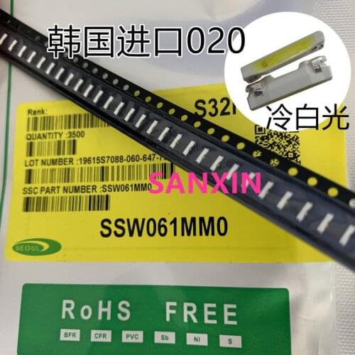 500PCS LED SEOUL Backlight Edge LED Series 020 3806 Cool white mobile phone LCD backlight