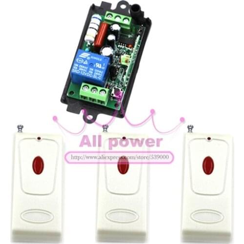 AC 110V 220V RF Wireless 1 CH Way LED Lamp Light Switch Automatic Remote Control