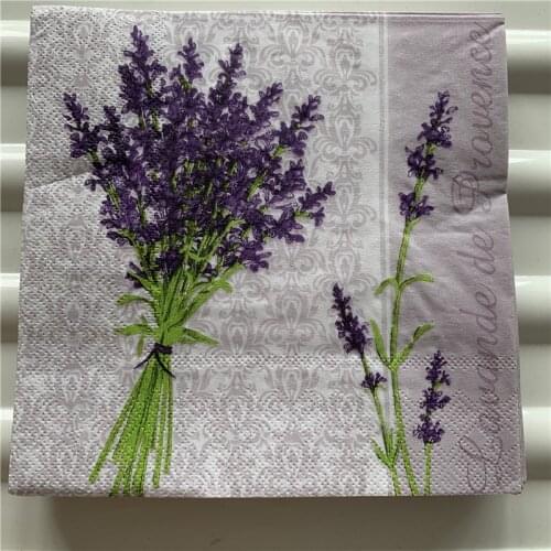 Decoupage paper napkins elegant tissue vintage towel flower lavender pot dragonfly birthday wedding party home beautiful decor