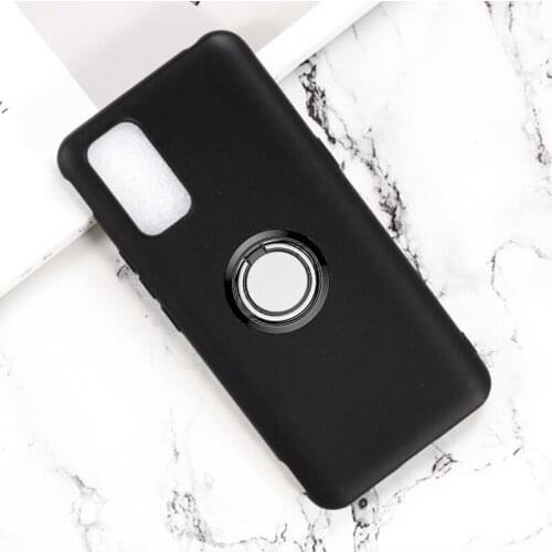 For Vivo iQOO 3 Back Ring Holder Bracket Phone Case Cover Phone TPU Soft Silicone Cases ON Vivo iQOO3 5G 6.44"