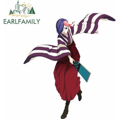 EARLFAMILY 13cm x 11.3cm For Tokyo Ghoul Fine Decal Car Accessories Stickers Car Styling Vinyl Material Waterproof For JDM SUV