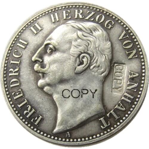 Germany 1901 2 Mark Rare coins Silver Plated Copy coins