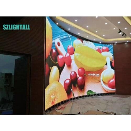 Flexible Panel P3.91mm 500x500mm Die Casting Aluminum Cabinet Curved Led Display Screen, P4.8 advertising Led Video Wall