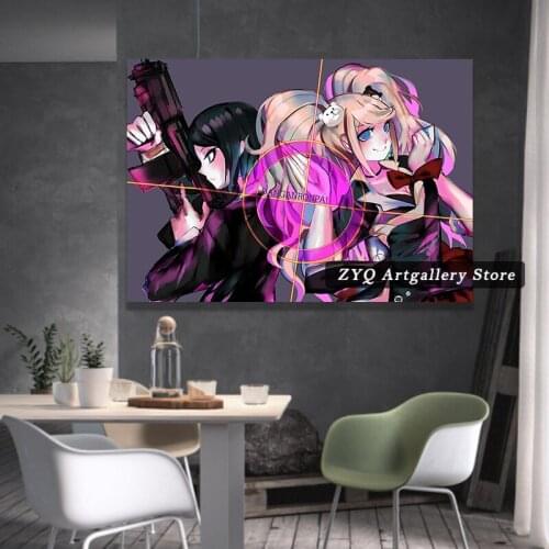 Danganronpa Art Anime Poster Canvas Home Decor Posters Pictures Wall Art Bedroom Decoration Living Room Prints Painting