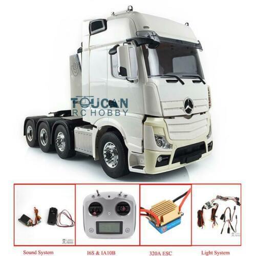 1/14 RC LESU Tractor Truck Metal 8*8 Chassis Merced Hercul Cabin Sound Light THZH0515-SMT5
