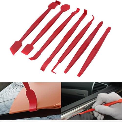 7Pcs Auto Car Vinyl Wrap Tool Set Vinyl Wrap Tool Set Edge-closing Tool Automobile Film Sticking Color Change Film Squeegee CSV