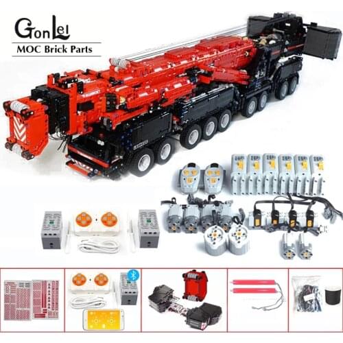 NEW Version Power Mobile Crane Building LTM11200 RC High-Tech Motors Kits Blocks Bricks fit for MOC 20920 birthday Children Gift