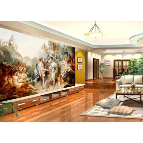 Custom Photo 3d Wallpaper European-style palace character luxury Living Room sofa Background Wall Decoration Mural Wallpaper