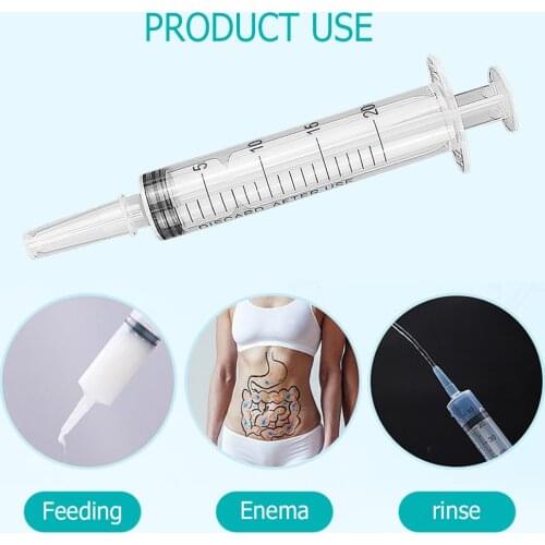 20ml Syringe Reusable Pump Oil Measuring for Measuring Liquid Nutrient Refrigerator Animal Food Feeding Industrial Clean Device