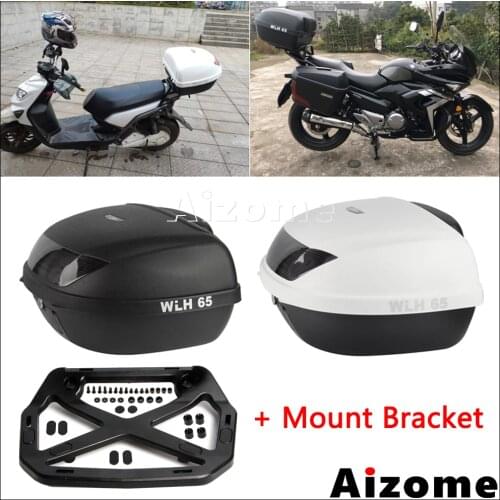 Universal Motorcycle 52L Top Case For Honda Yamaha Suzuki Kawasaki BMW Scooter Tail Cargo Box Rear Luggage Tail Box