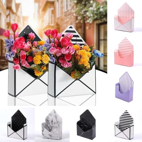 12pcs Folding Envelope Flower Box Paper Floral Wrapping Party Wedding Gift 20x7x29.5cm Seven Different Types