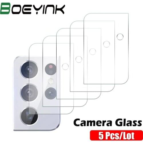5PCS Camera Protector Glass For Samsung Galaxy S21 Ultra S21 Plus Note 20 S20 A72 A52 A32 5G A41 A31 A21S Back Lens Screen Film