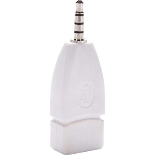 Audio Converter Adapter,USB 2.0 Female to 3.5mm Male Aux Audio Plug Converter for Car Stereo MP3 Player Mobile