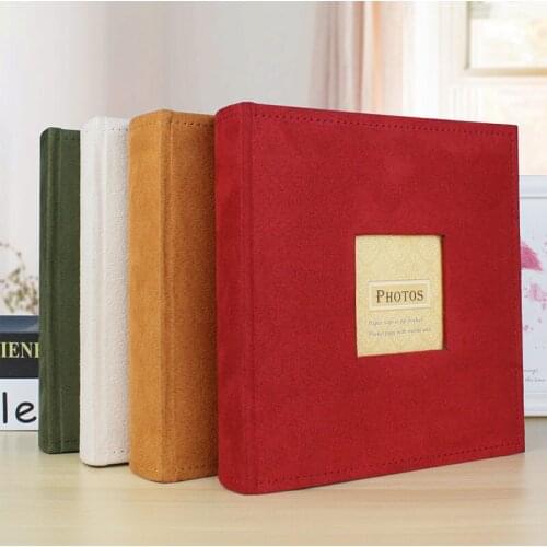Velvet Surface 200 Bags Photo Album Interleaf Memories Picture Storage Book 6 Inch Wedding Travel Photo Scrapbook Album Gift
