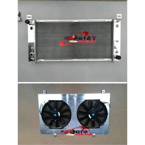 For Hummer H2 Adventure Luxury Special Edition V8 AT MT 2003-2009 Full Aluminum Universal Radiator+Shroud+FAN 04 05 06 07 08
