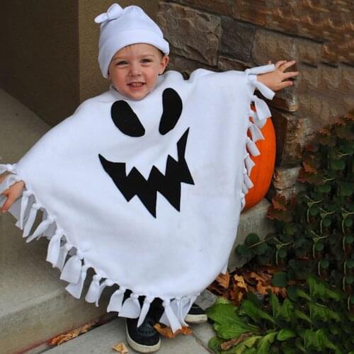Toddler Kids Baby Girls Boys 3d Halloween Cartoon Tassel Cloak + Hat Outfit Set Baby Halloween Clothes Set Photography Clothes