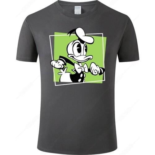 Cartoon Anime Donald Duck T Shirt Men Summer Cotton Short Sleeve Print T-shirt Male Cool Tees Camisa Hombre Unisex Clothes J117